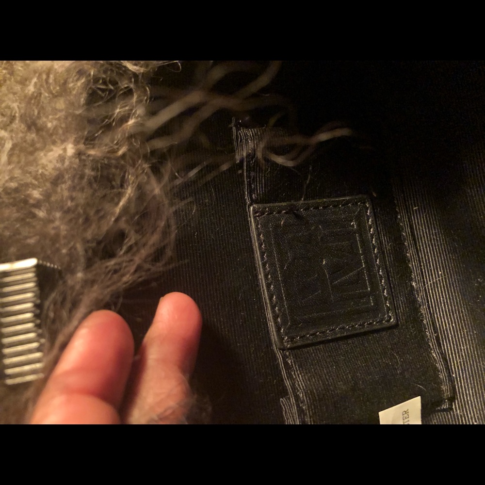 Pour La Victoire Mongolian fur bag w chain - Picture 9 of 13